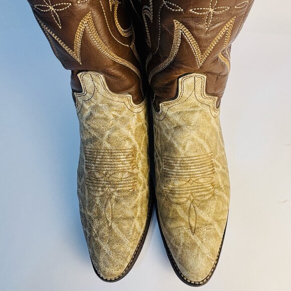 Vintage Abilene Western Cowboy Boots Elephant 9.5 D Made in USA main image 15